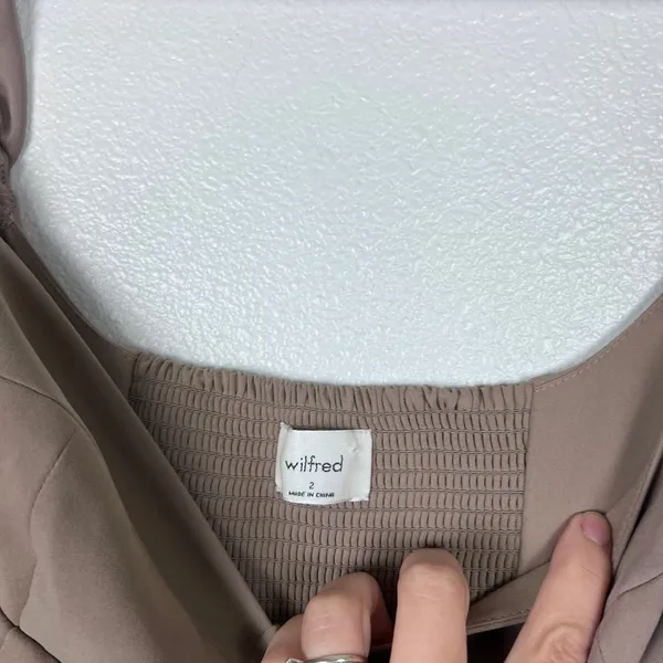 Aritzia Wilfred Novella Dress‎ Taupe Beige Sweetheart Bustier Puff Sleeve Mini 2 - Image 5