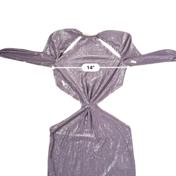 RTR Bronx & Banco Amara Lilac Cut Out Side Slit Long Sleeve Maxi Dress‎ Sz 4 - Image 15