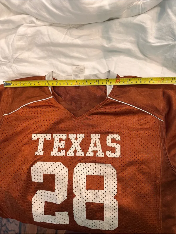 Russell Athletic University of Texas Russell Burnt Orange Football Jersey with White Accents - Image 4