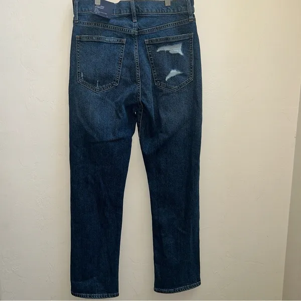 Gap High Rise Distressed Straight Jeans Women’s Size‎ 28 NWT - Image 2