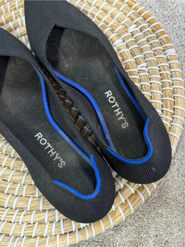 Rothy’s Women’s The Point II Knit Flat Shoes Comfort Washable in Black 8.5 - Image 7