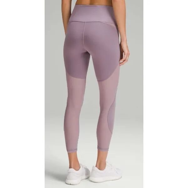 Lululemon Wunder Train Mesh Panel High-Rise Tight Leggings 25" Violet Verbena 6 - Image 2