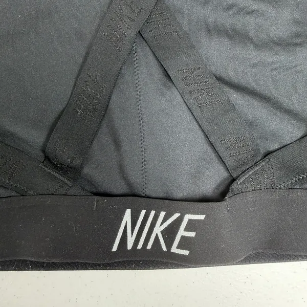 Nike XL Sports Bra Pro Indy Dri-FIT Cross-Back Black 858583-010 Activewear Logo - Image 7