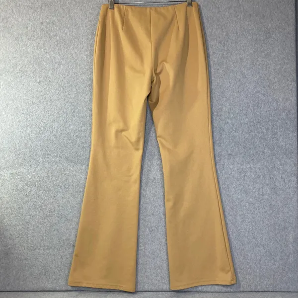 Express Flare Leg Pants Women's 5/6 Regular Camel Tan‎ High Rise EUC - Image 2