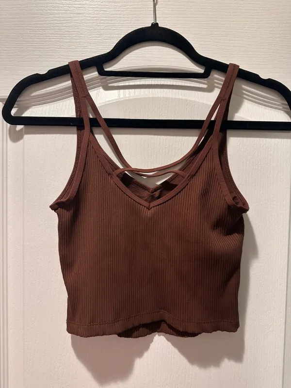 Vuori - Ribbed Crop Tank Top in Terracotta - NWOT! - Image 6