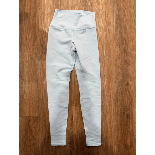 Alo Yoga High‎ Waist Leggings Light Blue Womens Small Yoga Pants W233 - Image 2