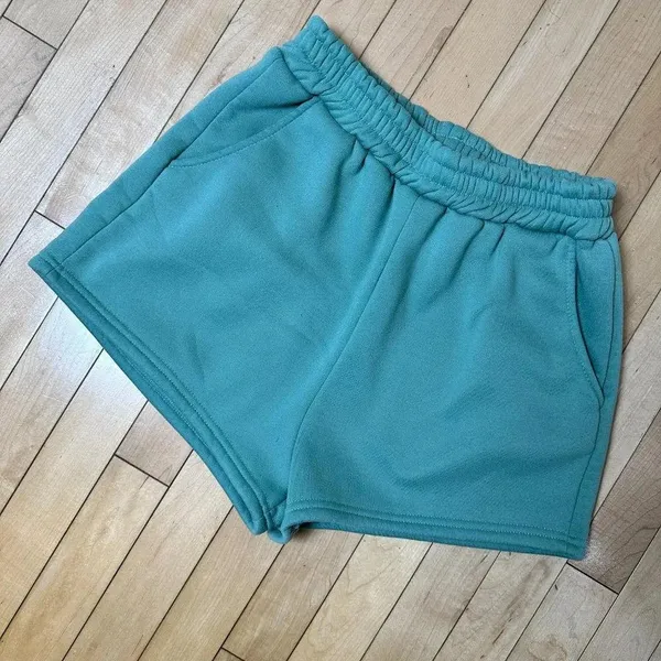 SHEIN Sage Green Pull On Sweatpants Shorts - Medium - Image 2