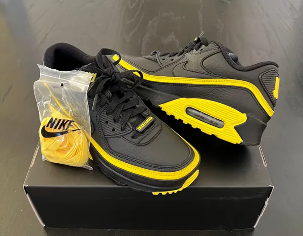 New Undefeated Air Max 90 Black Optic Yellow - Image 3