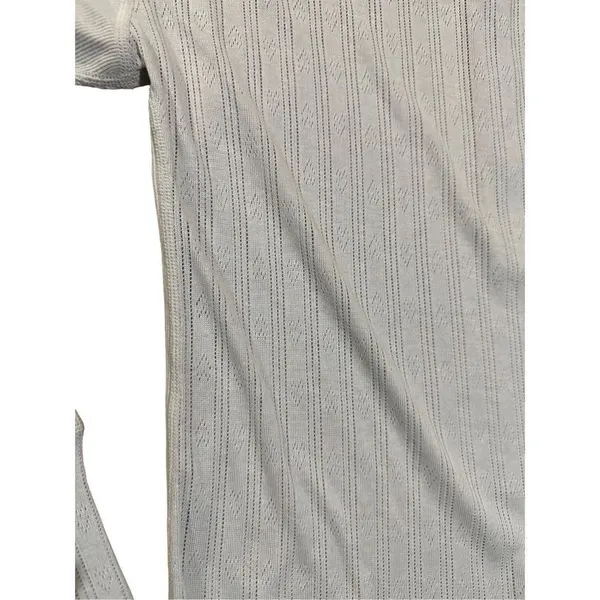 Free People intimately free long gray blue tunic‎ open knit back sz XS - Image 7