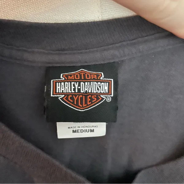 Harley Davidson Shirt Tee Myrtle Beach South Carolina Engine Graphic Grey - Image 10