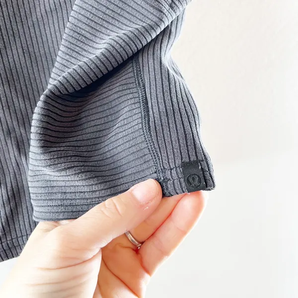 Lululemon Ribbed Softstreme Cropped Tank Top Black 8 - Image 4