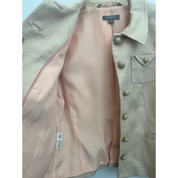 Ann Taylor ‎ Jacket size 6 linen and cotton - Image 3