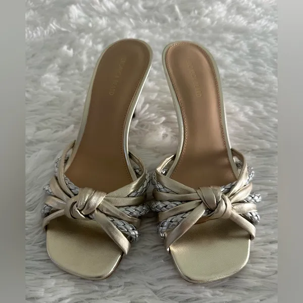 Veronica Beard Women's Misa Knot-Front Heel Sandals Shoes Sz 7‎ - Image 3