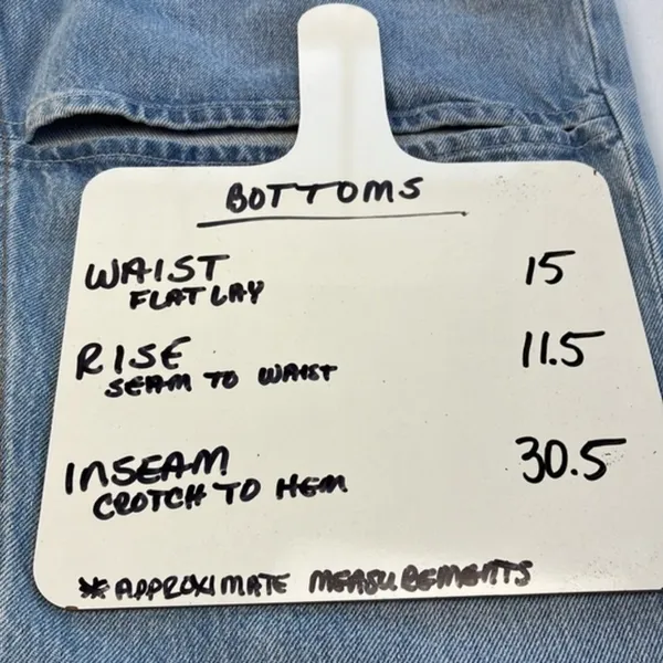 Agolde Lana Slice Jeans Wide/Straight Leg High Rise Light Blue Denim 28 - Image 2