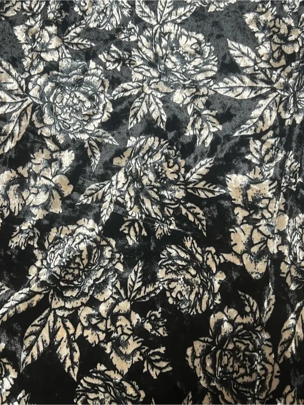 Billabong Mystic Dream Floral Velvet Mini Slip Dress Size Medium 90s Grunge - Image 2