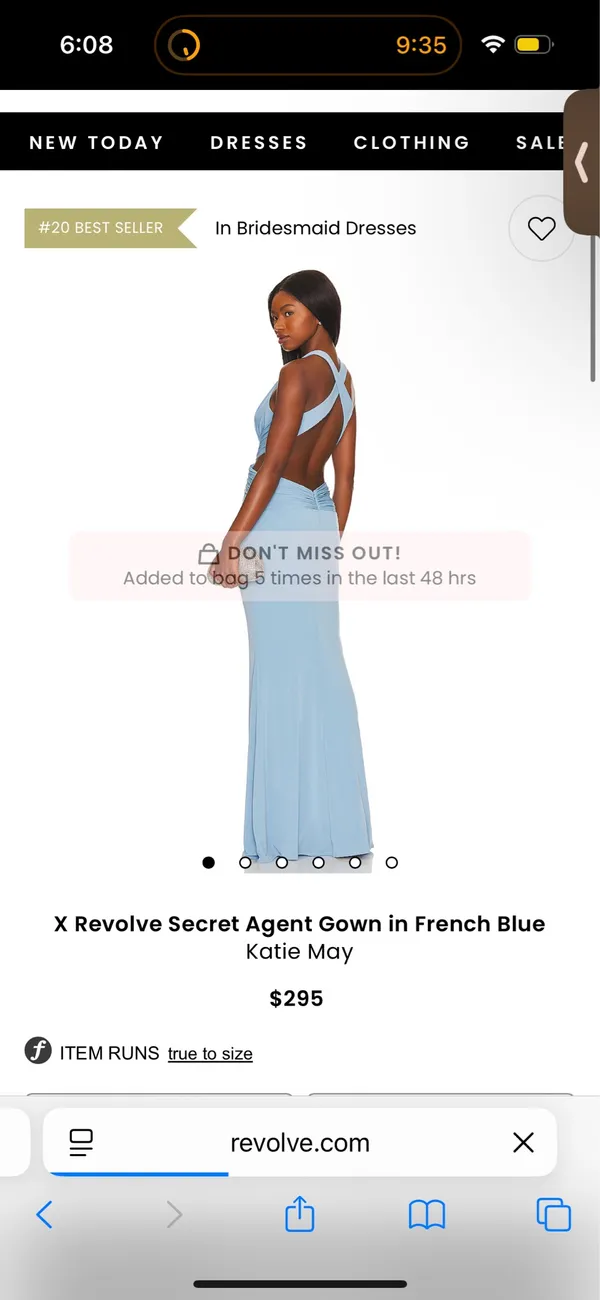 blue formal prom dress - Image 4