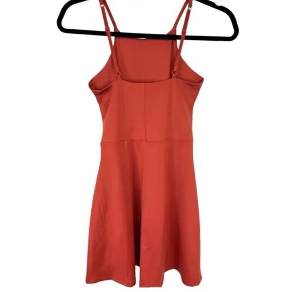 Girlfriend Collective Naomi Lined Mini Workout Dress in Lava Red L - Image 4