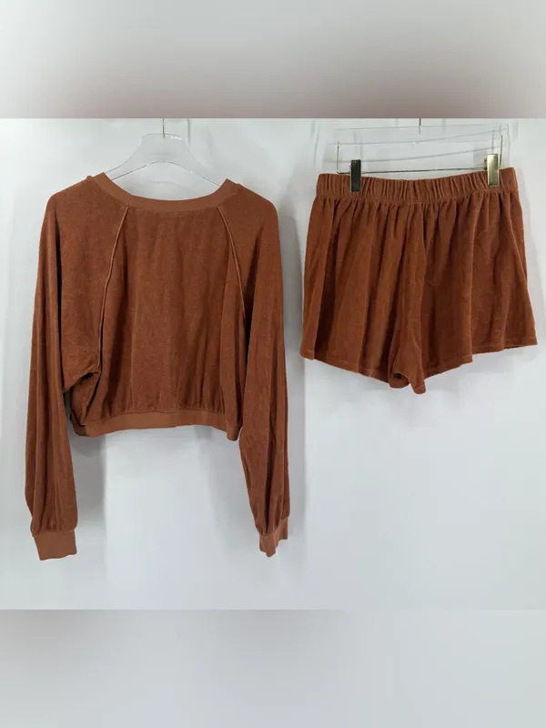 Beach Riot Tundra Sweatshirt Organic Cotton Terry Sandy Dunes size large - Image 3