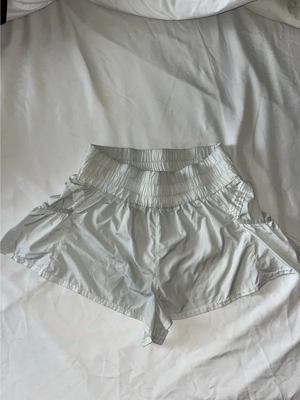 Free People Movement Get Your Flirt On Shorts White - Image 3