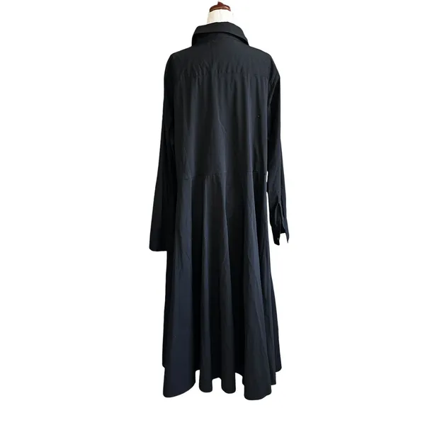 Pari Passu Black No Belt Handmade Shirt Dress Women's Size 16 | 45-10 - Image 2