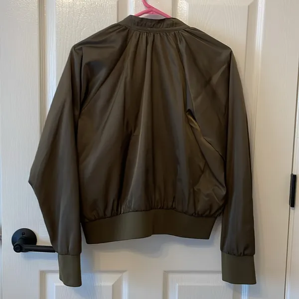 Free People Midnight Satin bomber jacket - Image 10