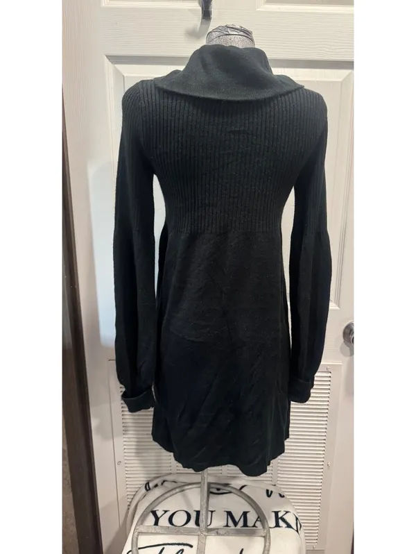 Rubbish black knit Fashion sweater dress, Size M - Image 2