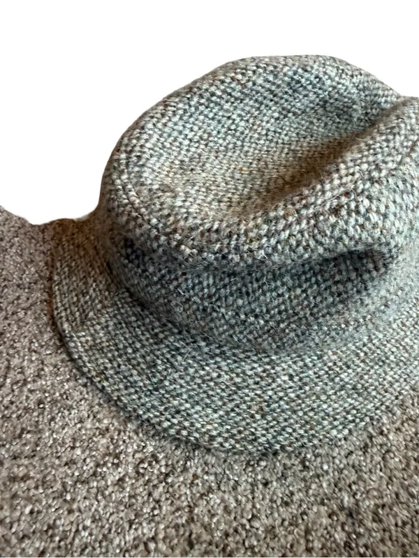 Britches Heather Gray Green Wool Bucket Hat Herringbone Tweed Rain Large Women's - Image 5