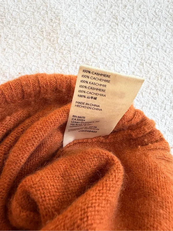 Free People Poppy Cashmere Turtleneck Sweater Copper - Image 8