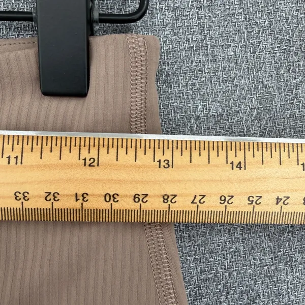 Lululemon Wunder Train High-Rise Ribbed Tight 25" Taupetastic Size 6 Athletic - Image 9