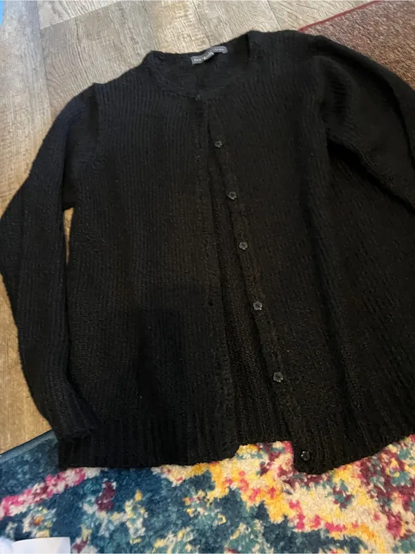 Northern isles medium black cardigan - Image 6