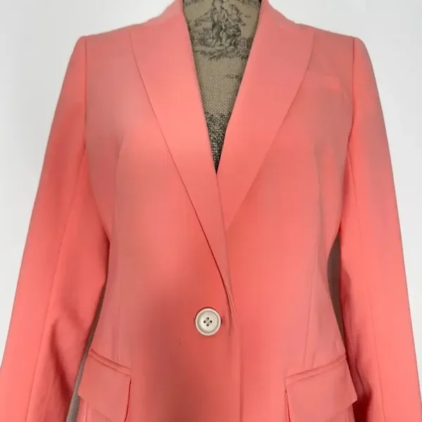 J. Crew Tollegno 1900 Italian Stretch Wool Long Parke Blazer #AJ897 Size 4 - Image 4
