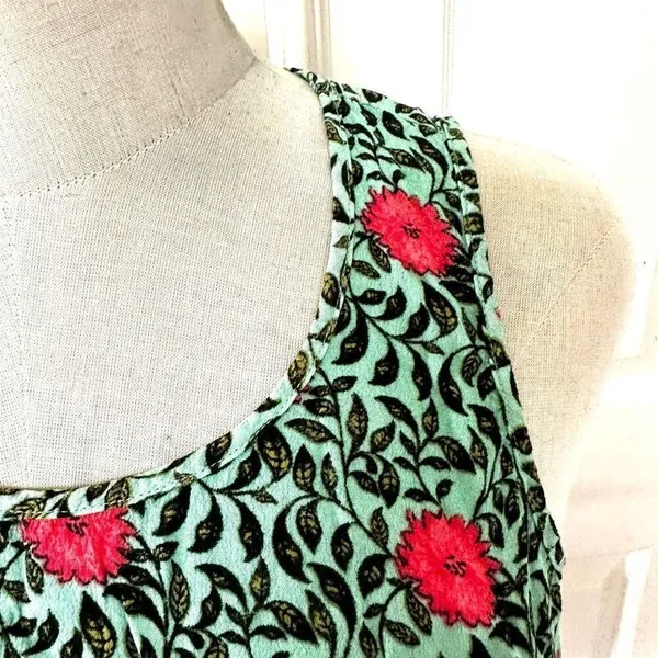 Forever 21 cropped green floral tank - Image 4