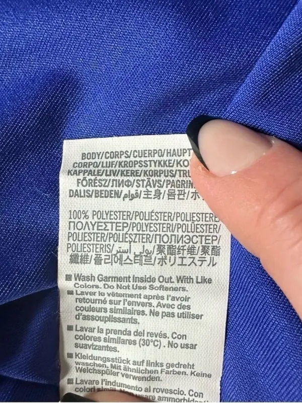 Under Armour Heat Gear Women's Large Blue Loose Fit V-Neck Performance T-Shirt - Image 13