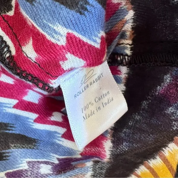 Roller Rabbit Ikat Print Long‎ Sleeve Shirt Dress - Image 8