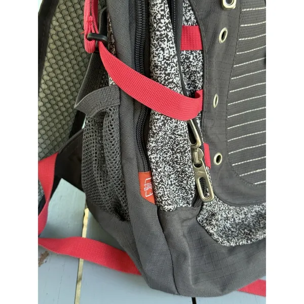 HIGH SIERRA Unisex Tactic Backpack 17” Laptop Pocket Gray Red Outdoor Travel Bag - Image 5