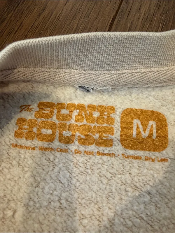 The Bunk House Cream Crewneck Sweatshirt “Down the Shore” - Medium - C4-113 - Image 2