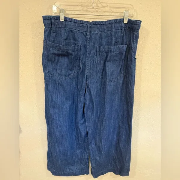 Madewell The Denim Pull-On Wide-Leg Pant Size 30 EUC - Image 6