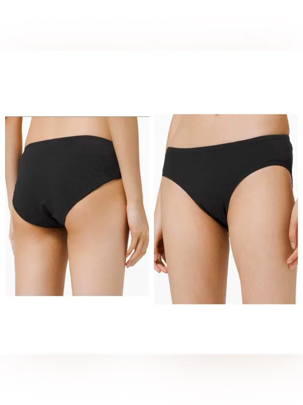 Lululemon Calm Tides Mid Rise Medium Bottom Black Xs - Image 2