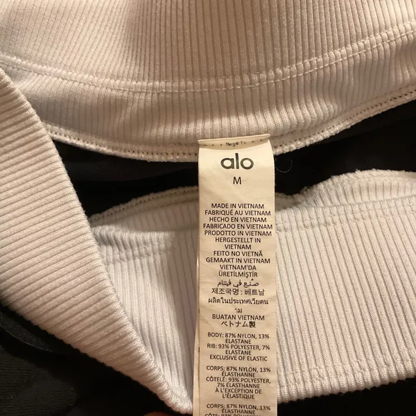 Alo Yoga Airbrush High-Waist 7/8 Better Together Legging Black/White M - Image 3