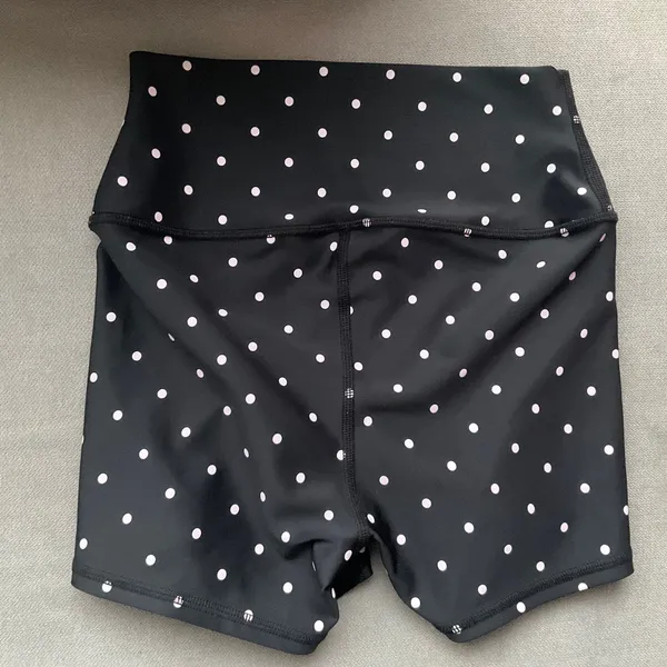 Alo Yoga 3" Airlift High-waist Polka Dot Short Black/White XS - Image 5