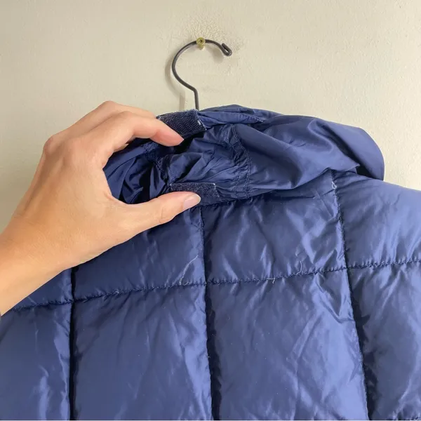 Abercrombie & Fitch Vintage Puffer Vest Blue Quilted Hooded Women’s Y2K - Image 7