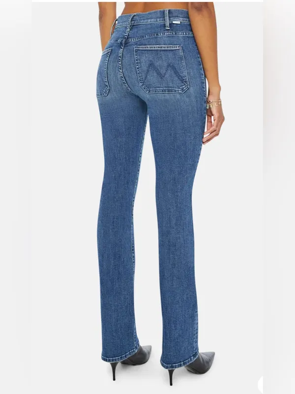 MOTHER THE PATCH POCKET INSIDER SNEAK CAVING IN Blue Size 24 - Image 2