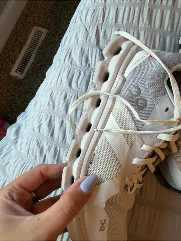 ON Cloudrunner Sneaker in White/Frost size Women's 7.5 - Image 12