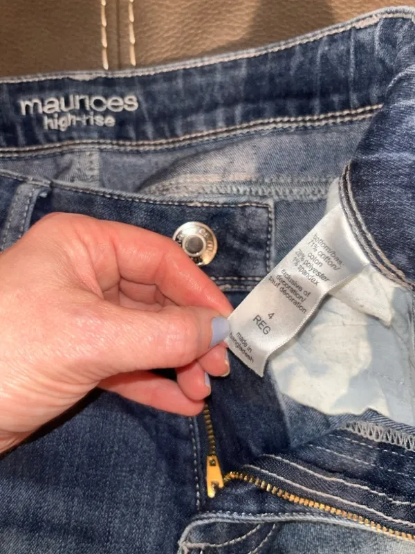 Maurices Women's Blue Flare Jeans - Image 4