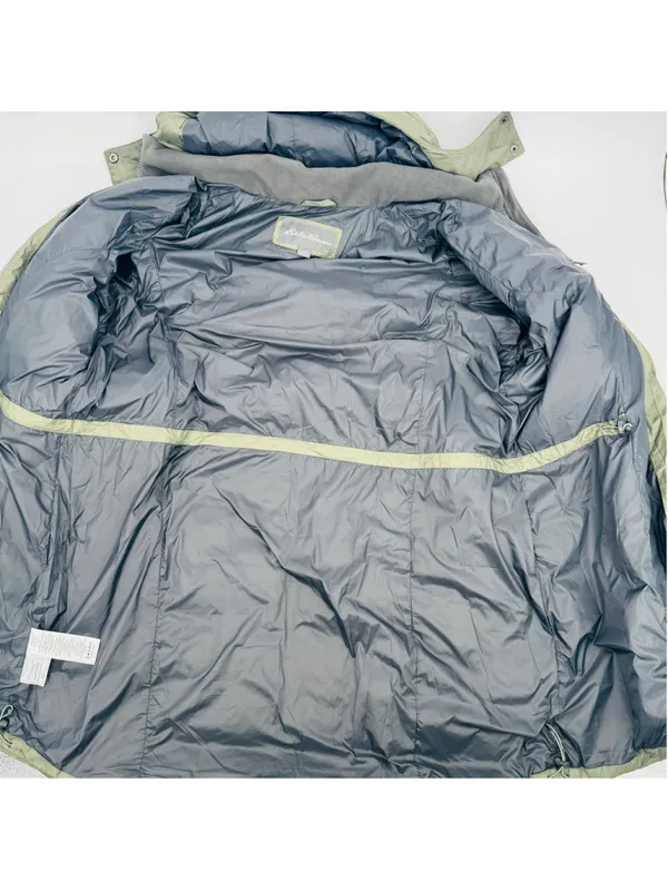 Eddie Bauer Altamira Down Parka 2X Green Quilted Hooded Long Coat - Image 7