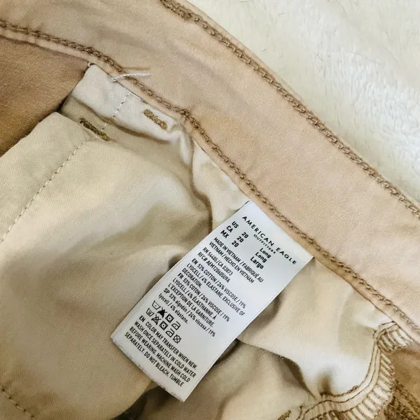 American Eagle skinny khaki stretch jeans - Image 3