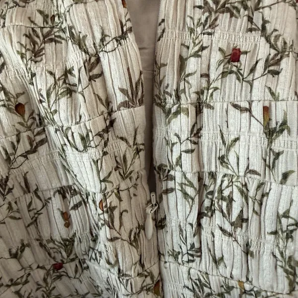 Sir The Label Alba Leaf Printed Mini Dress XS Tie Shoulder Straps Wedding Guest‎ - Image 11
