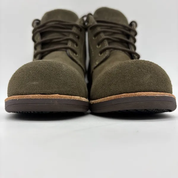 WORX by Red Wing Womens 7 Boots Olive Green Suede Steel Toe #5124 EUC - Image 10