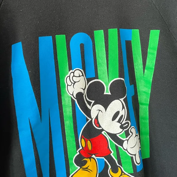 Disney Vintage Mickey Mouse Spellout Sweatshirt - Image 4