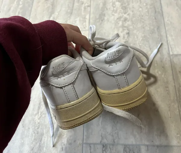 Nike White Air Force 1s - Image 4